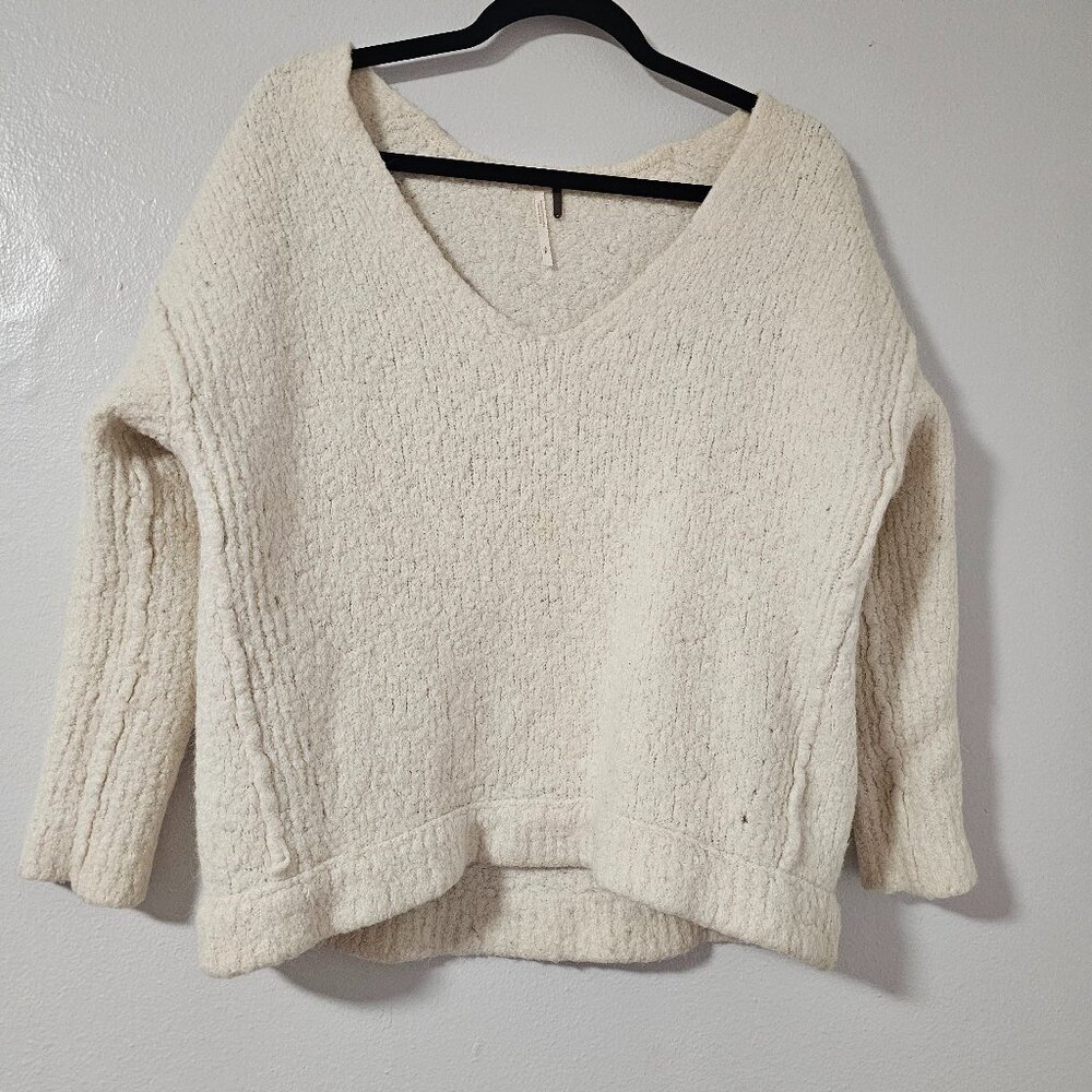 Free People Cream Sweater